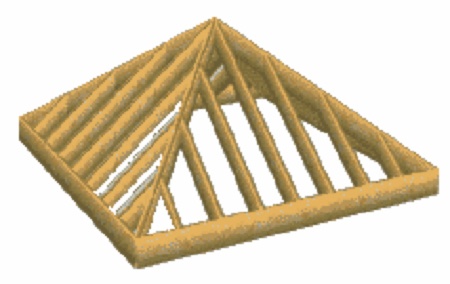 square hip roof