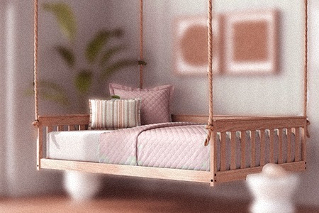 swinging bed