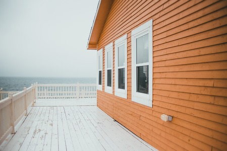 ash wood siding