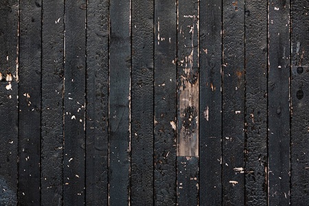 there are different types of wood siding made with charred wood to keep insects and harmful bacteria away for the exteriors