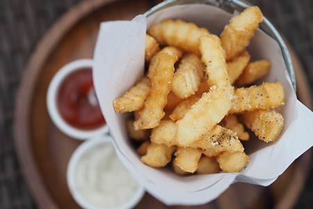 if you love to try various types of fry cuts, you can start with crinkle cut fries