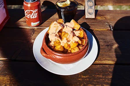 patatas bravas is spanish types of fries that is cut differently