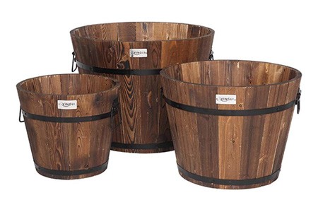 wooden planters