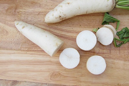 not all radish kinds have bitter taste; daikon radish, for instance, famous for its sweet taste.