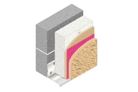 there are different types of stucco cladding methods and eifs (exterior insulation & finish systems or synthetic stucco) is the one that do not use hard-base coat