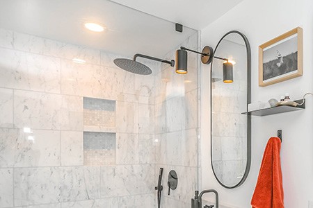 if you love to get in and out without touching to any types of shower handles, your option is overhead showers