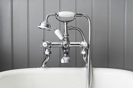 some types of shower faucets, like single & double-handle shower faucets, lets you to control the flow of water