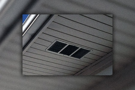 there are different types of roof vents like, soffit vents, that are installed under the peak of the house