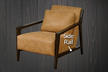 armchair side rail part
