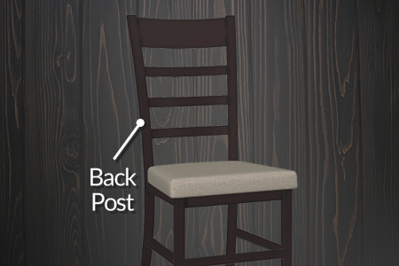 chair back post part