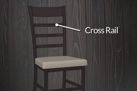chair cross rail part