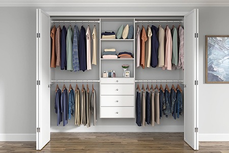 gray closet color scheme