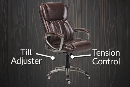office chair tilt adjuster and tension control parts