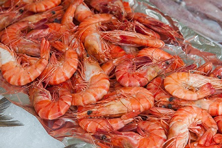 there are different kinds of shrimp, like spot shrimp, that have a sweet, tender and juicy meat