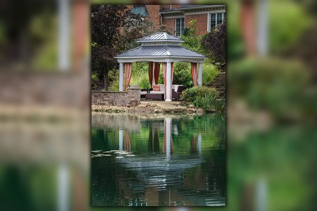 accessibility to water is an important factor when building gazebo against house