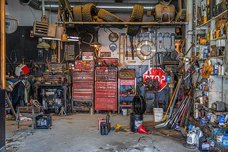 cleaning tips for an unfinished garage