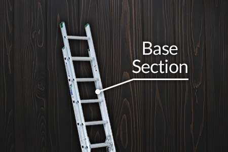 extension ladder base section part