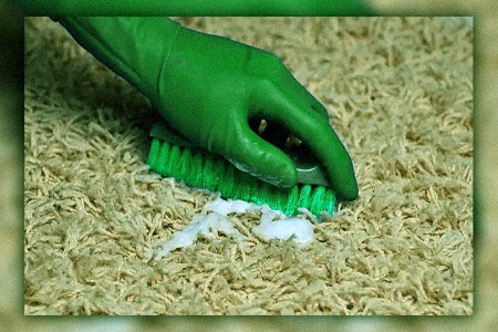 how to get spilled glue out of a carpet