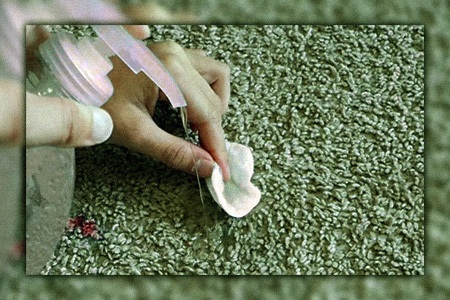 removing marker from carpet is possible by using hand sanitizer
