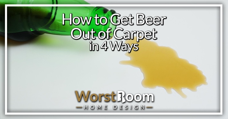 how to get beer out of carpet