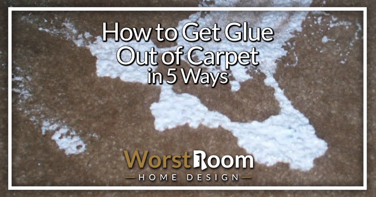 how to get glue out of carpet