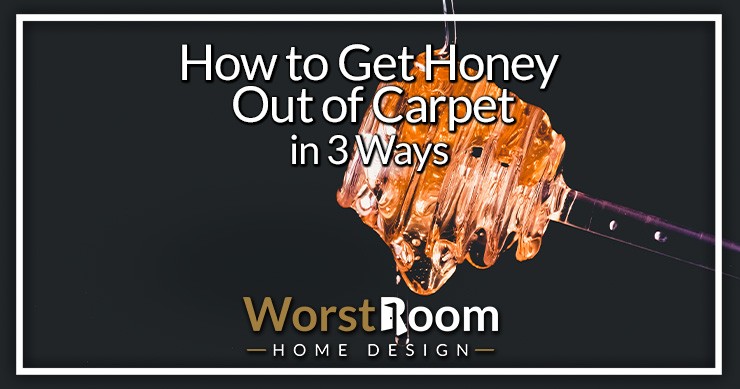 how to get honey out of carpet