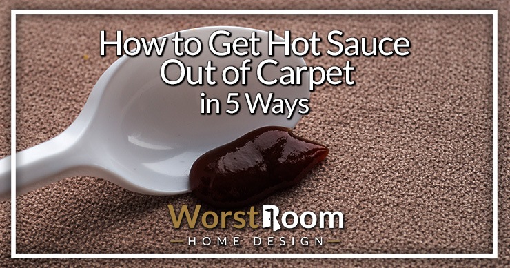 how to get hot sauce out of carpet