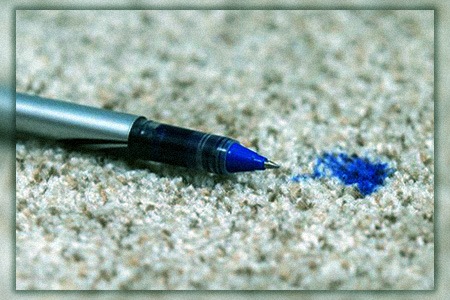 ball-point types of inks require a different treatment however removing ink stains from carpet is not impossible