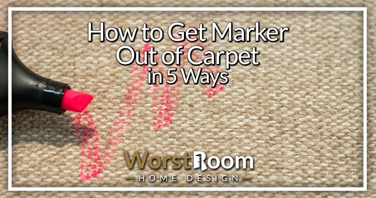 how to get marker out of carpet