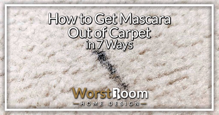how to get mascara out of carpet