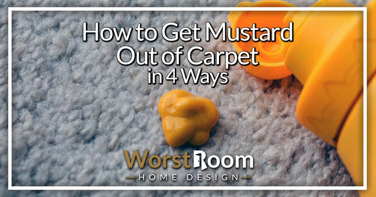 how to get mustard out of carpet