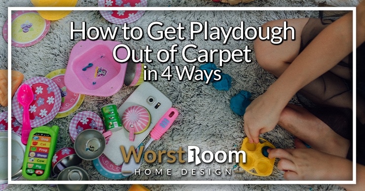 how to get playdough out of carpet
