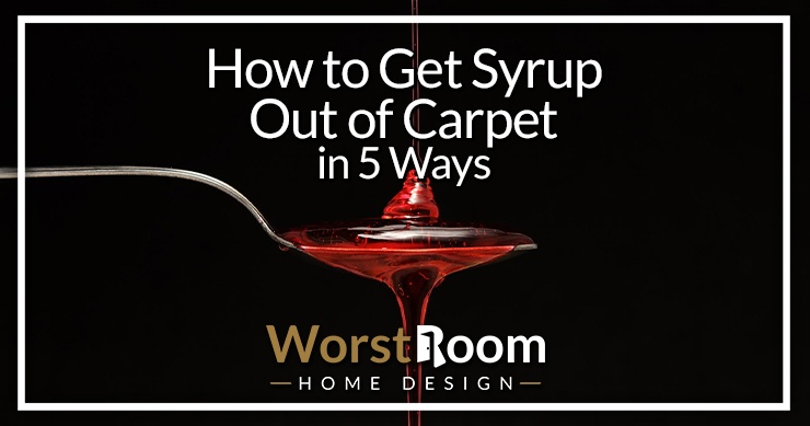 how to get syrup out of carpet