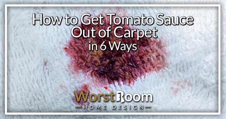 how to get tomato sauce out of carpet