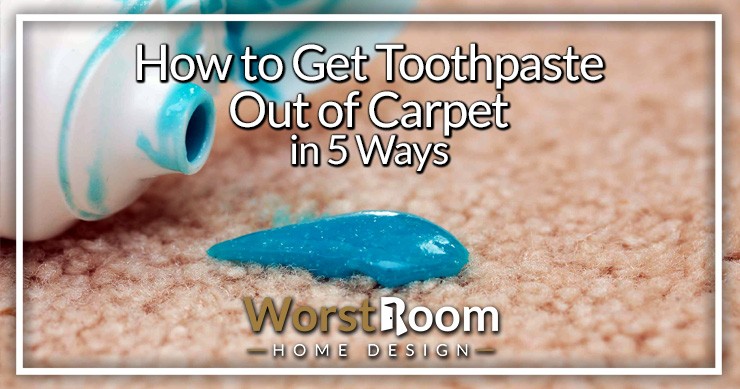 how to get toothpaste out of carpet
