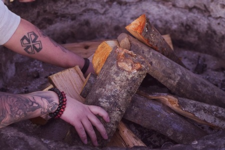 improper stacking of the wood may be one of the main cause of fire pit won't stay lit