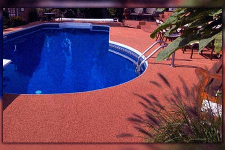 one of the pool house flooring options is rubber flooring