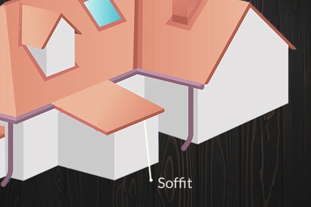 soffit - sections of a roof