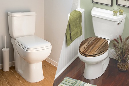 The Pros & Cons of a Plastic or Wood Toilet Seat