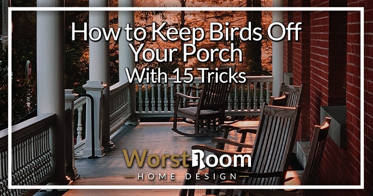 how to keep birds off your porch