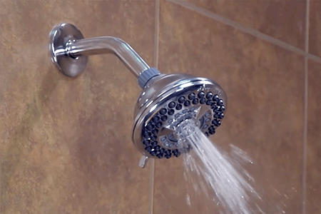 massaging shower head options