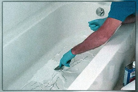 preparing a crack repairing agent can help you with plastic tub repair