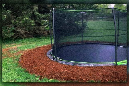 what to put under trampoline? well, you can use rubber mulch under the trampoline if you want safe landings