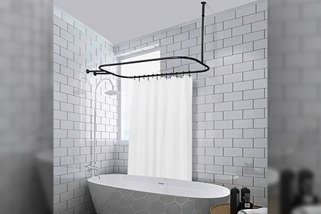 Shower Curtain Measurements for Free-Standing Tubs