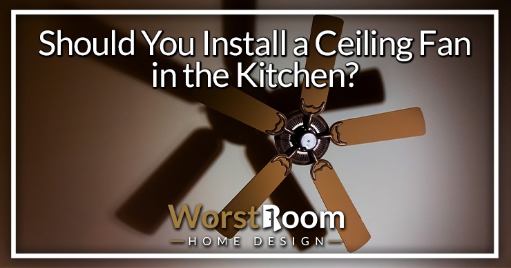ceiling fan in the kitchen