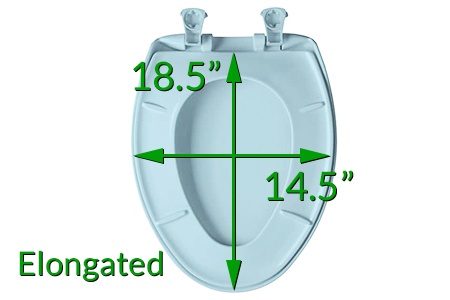 elongated toilet seat dimensions