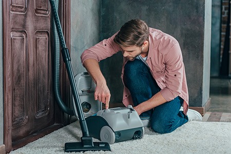 vacuuming glass can cause damage to your vacuum