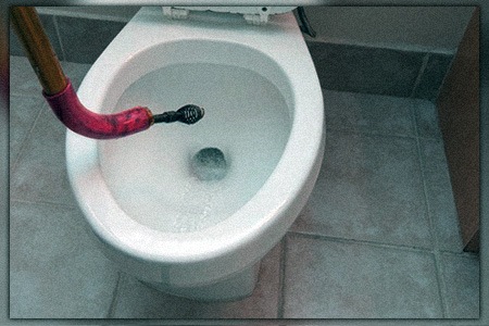 generally it is suggested to use plumbing snake if your toilet fills up with water then slowly drains