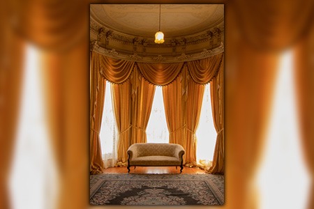 when should window treatments touch the floor? or should drapes touch the floor? find the answers here in this article