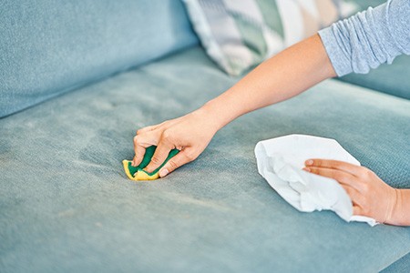 how to get odor out of a couch? clean up spills & stains immediately
